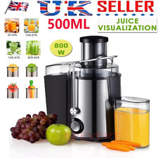 Kitchen 800W Juicer Machine Fruit Veg Citrus Centrifugal Electric Extractor New*