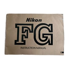 Original NIKON FG 35 mm Camera Instruction Manual