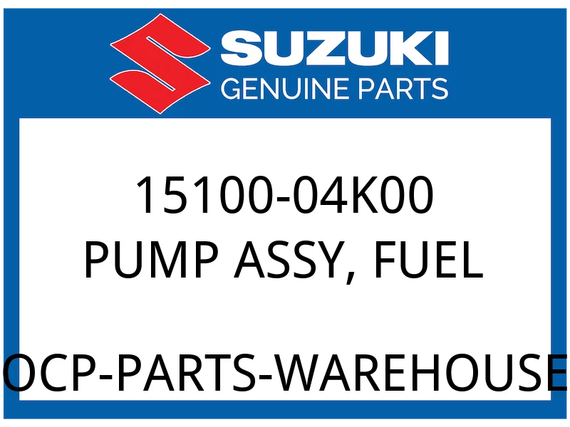 Suzuki OEM Part 15100-04K00 PUMP ASSY,FUEL