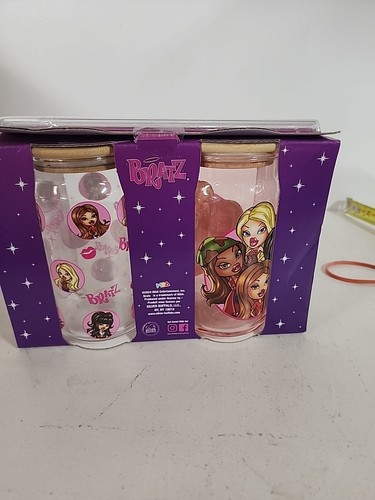 Bratz Glas Becher mit Bambus Holz Deckel & Strohhalm 16 Unzen Tasse NEU - Bild 2 von 5