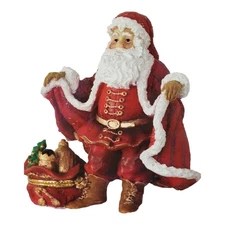 Dillard's Trimmings Kite Santa Claus Brass 9" Holiday Christmas Stocking Holder