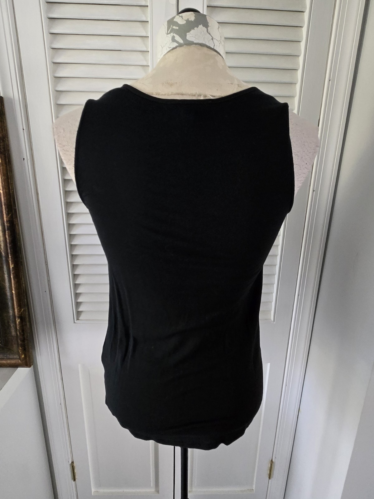 Express Sleeveless Split Neck Pleated Top Gold St… - image 7