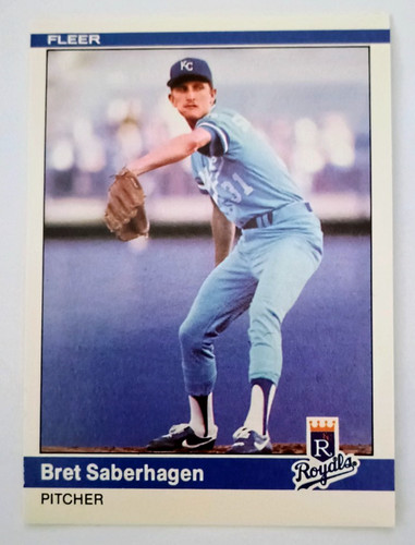 Bret Saberhagen #U-103 1984 Fleer Update card