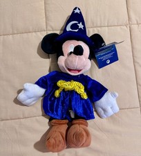 Rare Blue Disney Mickey Mouse Sorcerer's Apprentice Fantasia Plush - NWT