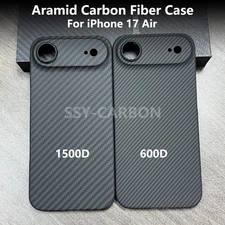 Real Carbon Fiber Aramid Case for Apple iPhone 17 Air Ultra-thin Cover Shell