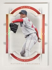 2024 Panini National Treasures #91 Pedro Martinez Gold 6/10 Boston Red Sox HOF