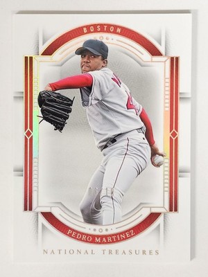 2024 Panini National Treasures #91 Pedro Martinez Gold 6/10 Boston Red Sox HOF