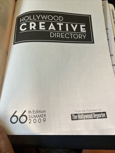 Hollywood Creative Directory 66th Edition 2009 EDITION - Foto 5 di 6