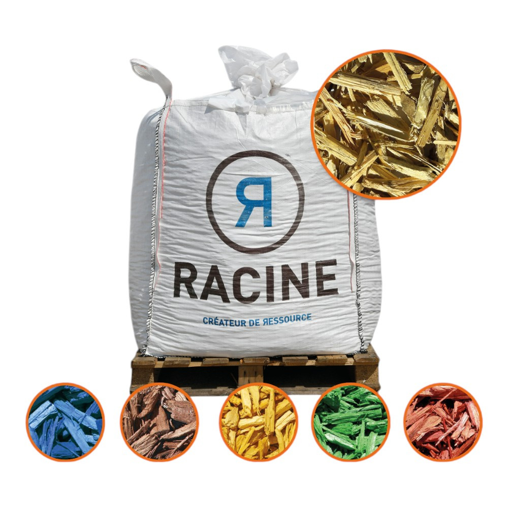 Paillis color naturel 20/50mm en big bag de 1m3 pour aménagement de jardin