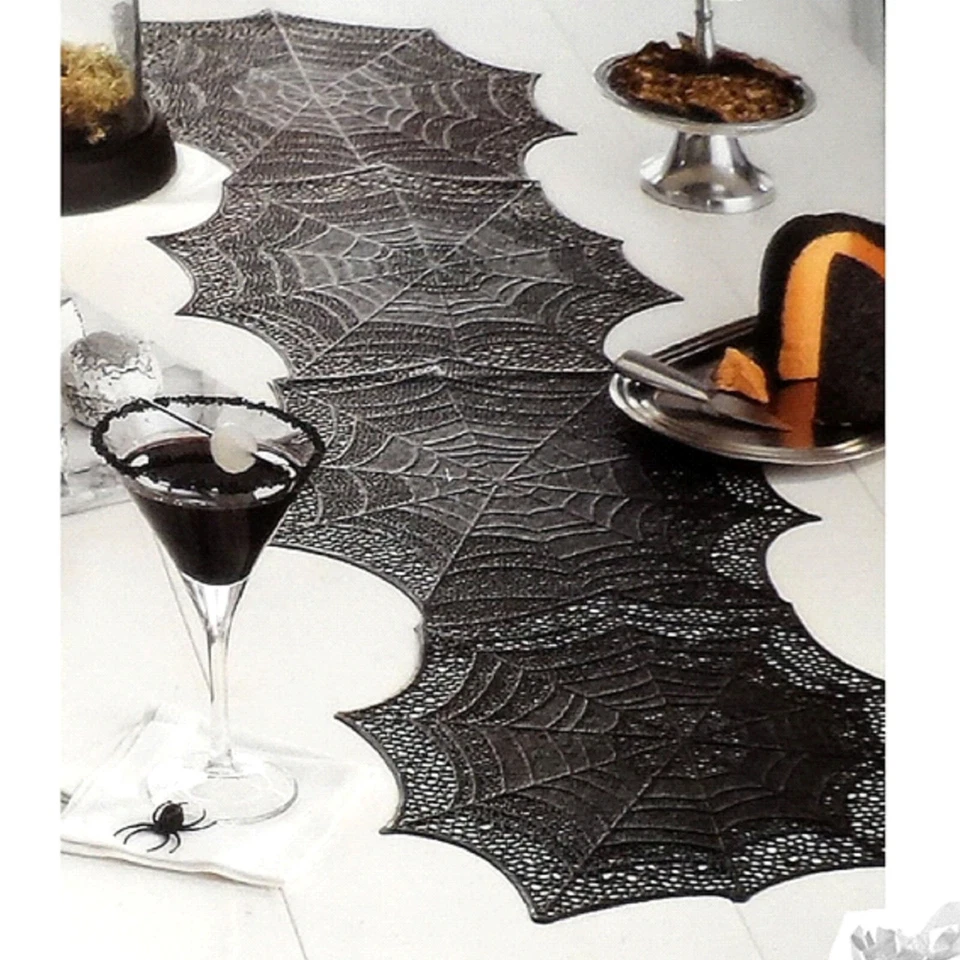 Midnight Market Spiderweb Table Runner - NWT - Image 2 of 3