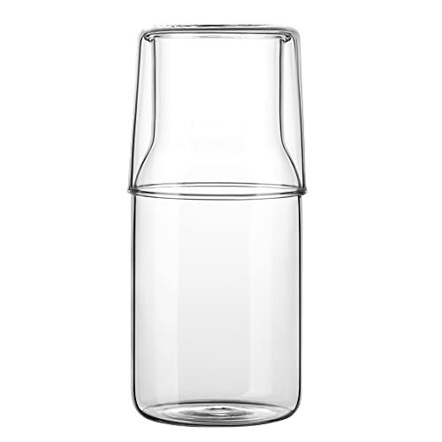 500ml Bedside Water Carafe Set With Tumbler Glass Set For Bedroom Nightstand Gla - Picture 1 of 8