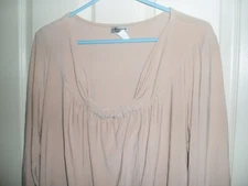 New CDW CREATIVE DESIGN WORKS Woman Plus Sz 1X Knit Top NWT! Beige Tan    $0 S/H