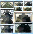 ETCHED / FROSTED GLASS VINYL CORNER STICKERS , DECAL FOR DOORS, WINDOWS, MIRRORS