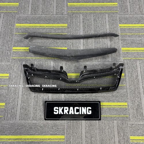Real Carbon Fiber Grille Front Bumper Grill For Subaru Forester 2014-2018 3PCS - Picture 9 of 12
