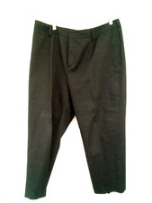 NINE WEST DRESS PANTS 99% COTTON SIZE 14WX25 - BLACK