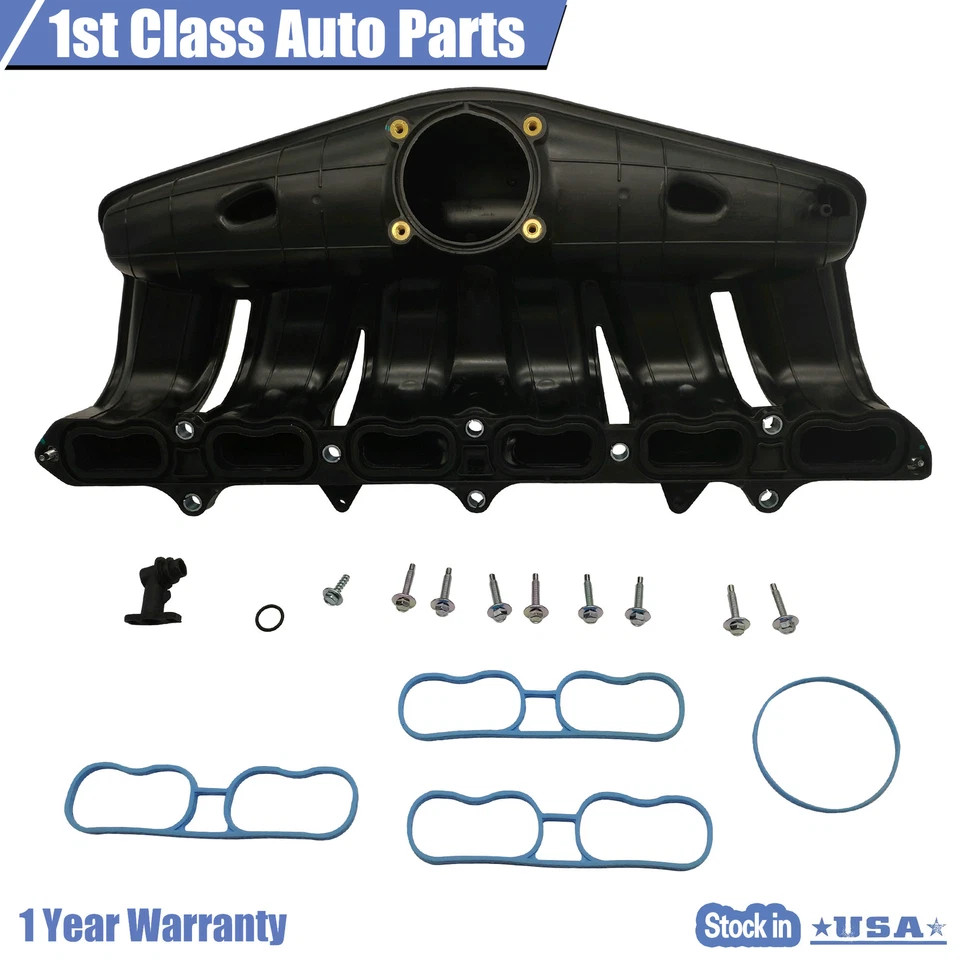 For Buick Rainier Chevy GMC Envoy Isuzu Saab 9-7x Intake Manifold w/Gaskets - Image 2 of 4