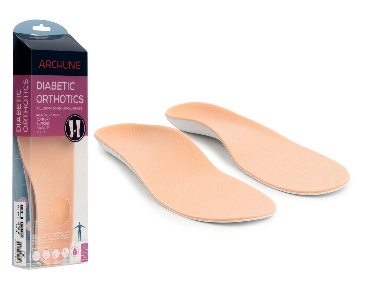 ARCHLINE Insoles Orthotics Full Length Arch Support Diabetics