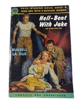 HELL-BENT WITH JAKE -  VINTAGE EROTIC POCKET BOOK 1952  Russel La Due