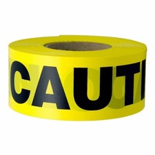 2 Rolls Yellow Premium Caution Tape 3 Inch X 1000 feet Each - Hazard Tape