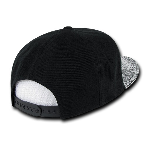 Baseballmütze Kappe schlicht einfarbig leer Paisley Bandana Druck flache Rechnung Druckknopflasche - Bild 34 von 92