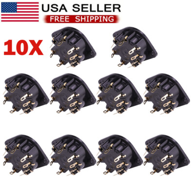 10PCS Gold Plated 8Pin Tube Socket for AZ1,AD1,AL4,EL6,EL8, EF9 Audio HIFI DIY