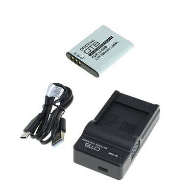 Akku und USB Ladegerät für Olympus TG-810 TG-820 TG-830 TG-835 TG-850 TG-860