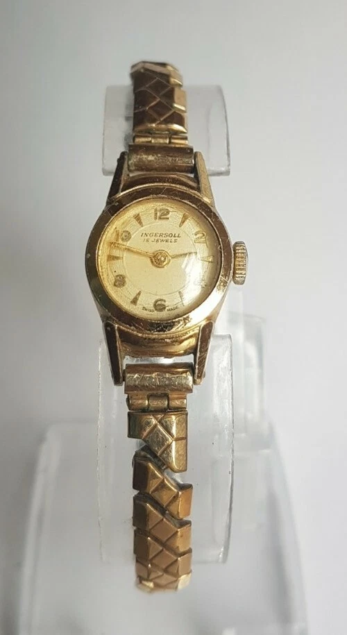 Vintage Ingersoll 15 Jewels Women s Mechanical Watch For Repairs