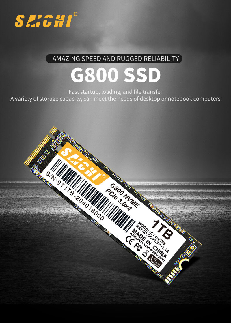 SAICHI 3D NAND NVMe 128GB PCIe Gen3.0x4 2280Solid State SAICHI 3D NAND NVMe 128GB PCIe Gen3.0x4 2280Solid State