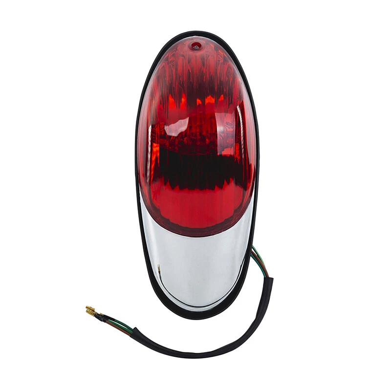 1 круглый задний тормозной фонарь с красным сердечком для мотоцикла подходит для Honda Yamaha - Изображение 4 из 4