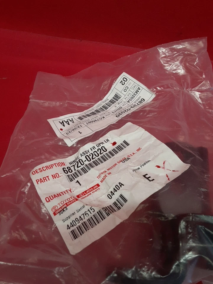 1993 - 2024 Toyota Front Door Hinge Upper Lower SEE FITMENT CHART IN DESCRIPTION - Image 2 of 4