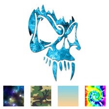 Vampire Skull Tribal - Vinyl Decal Sticker - Multiple Patterns  Sizes - ebn715