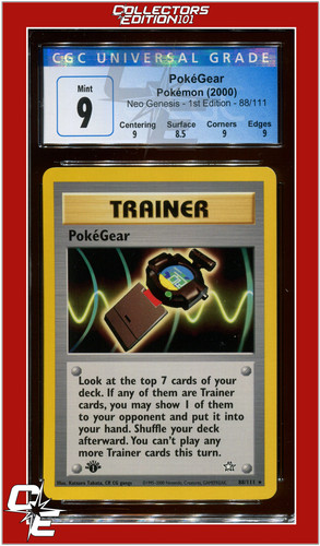 PokéGear (1st Edition) graded CGC 9 for sale on eBay