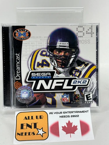 NFL 2K2 (Sega Dreamcast, 2001) G CIB Tested Complete