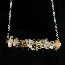 Citrine  Natural  Necklace Yellow 45cm 17 6/8" long