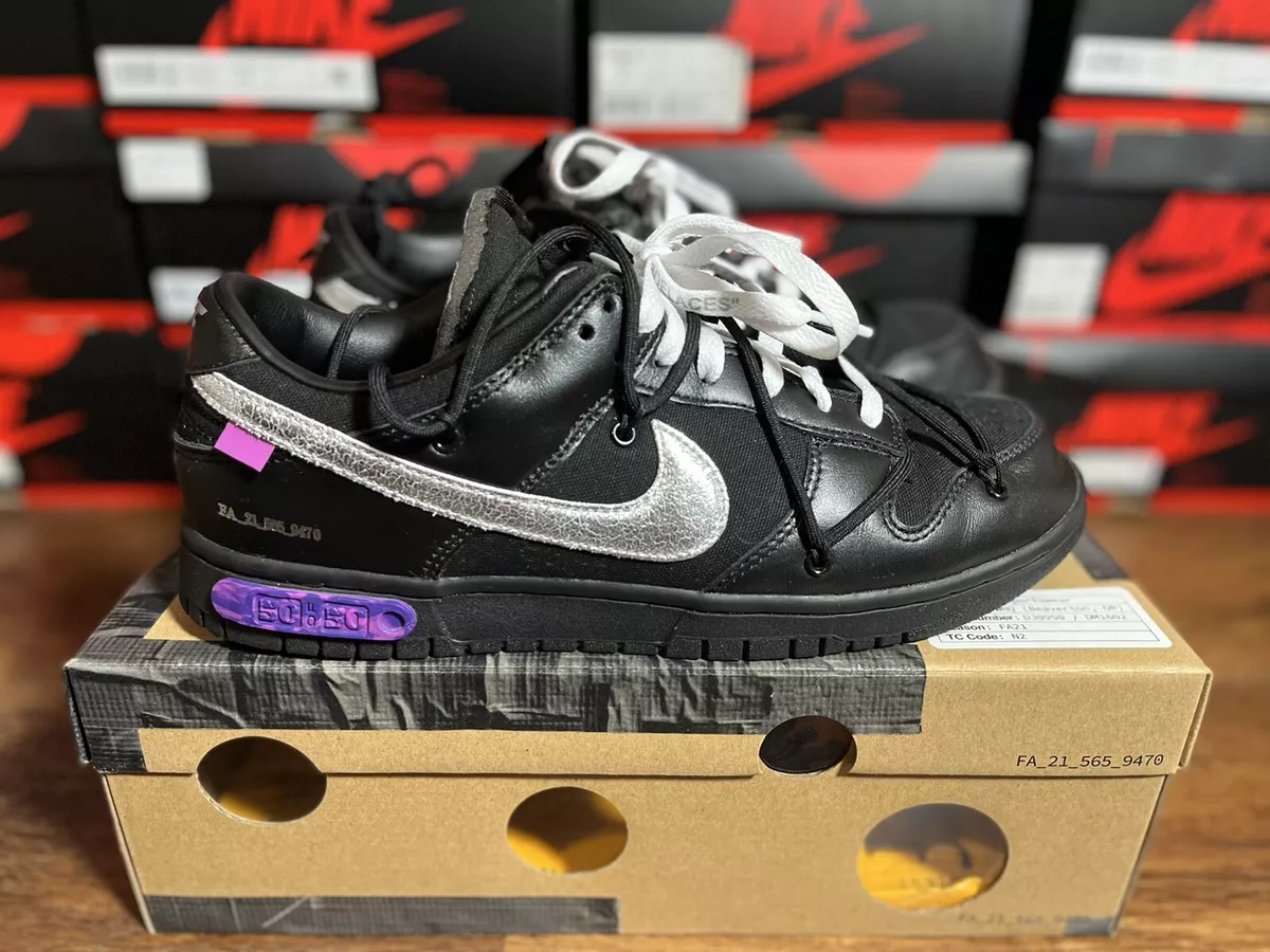 Nike Dunk Low x Off-White ‘Lot 50 of 50’ -Size 10.5 - DM1602-001
