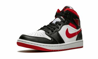 Nike Air Jordan 1 Mid Metallic Red Gym Size 4-16 Red Black