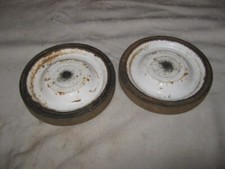 A Pair of Vintage Solid Steel Centred 15cm/6 ...