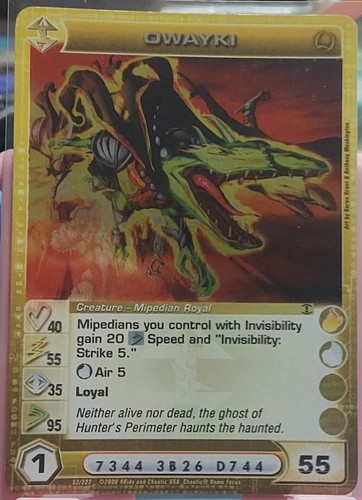 Chaotic Owayki Foil Rare Random Stats - 第 1/2 張圖片