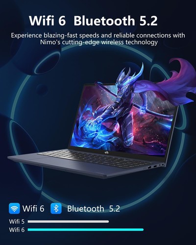NIMO 15.6 FHD Student Laptop 16GB RAM 1TB SSD N100 Win 11 Sliver Laptop-Computer - Picture 9 of 10