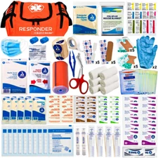 Fully Stocked Emergency Medical Bag - IFAK  Family First Aid Kit - U.S. Vet