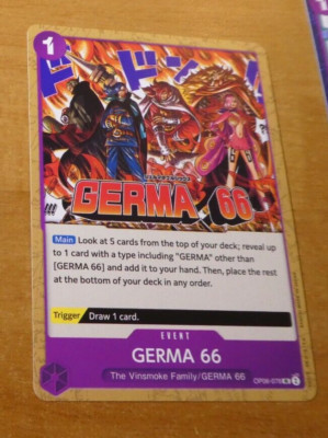 ONE PIECE WINGS OF CAPTAIN ENGLISH CARD GAME CARTE GERMA 66 OP06-078 EN NM