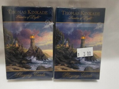 2 Thomas Kinkade Playing Cards - Painter of Light -  2003 New