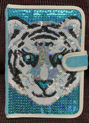 JUSTICE TECHTASTIC TABLET CASE SHIMMERING TIGER SUPER CUTE!!