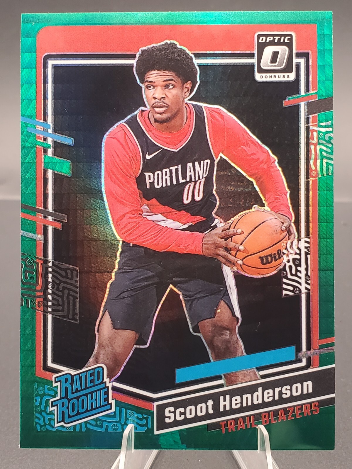 2023-24 Donruss Optic Hyper Green Scoot Henderson #239 RC -Portland Trailblazers