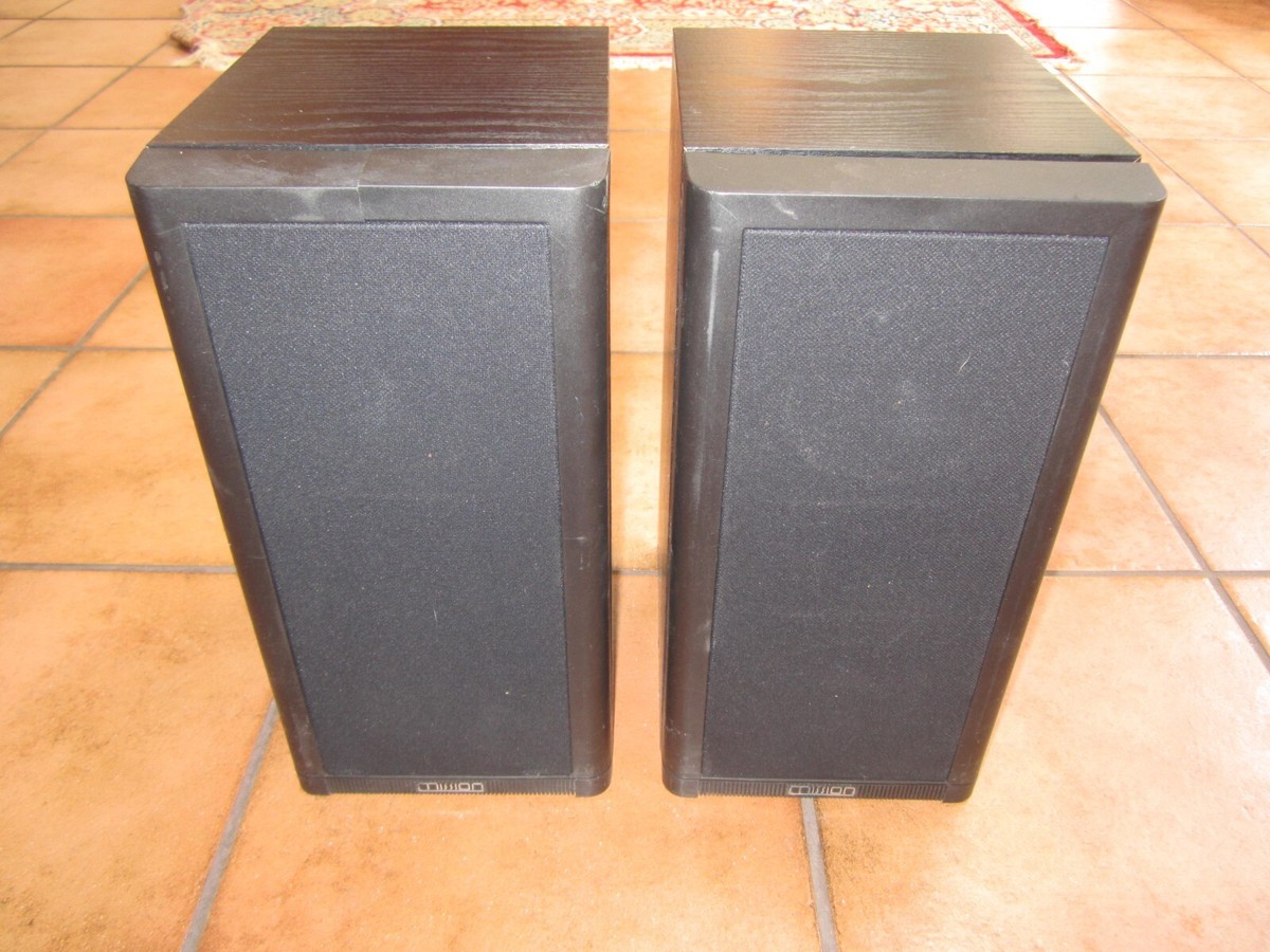 VNTG PAIR MISSION 761i Black Bookshelf Home Theater Speakers