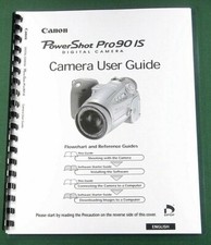 Canon PowerShot Pro90 IS Instruction Manual: 140 Pages Protective Covers