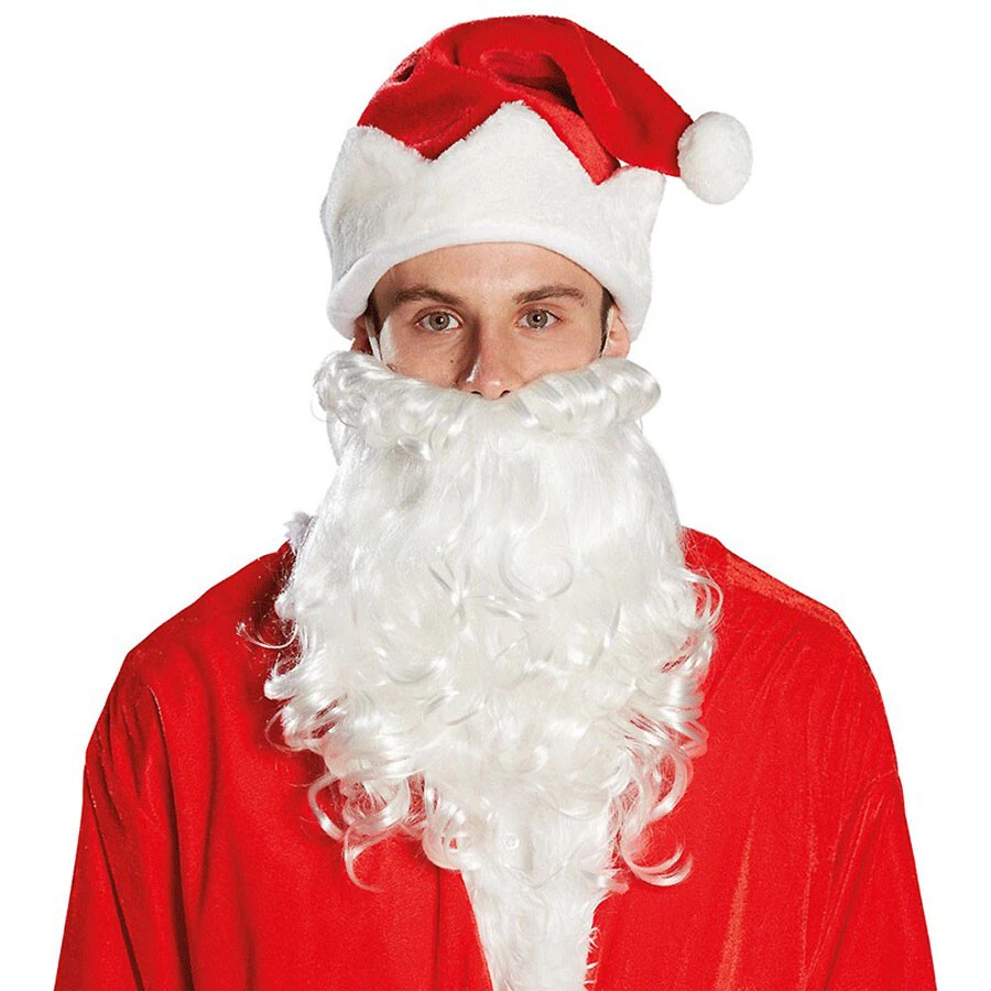 RUBIES WEIHNACHTSMANN BART Weihnachten Nikolaus Santa Kostüm Zubehör Weihnachtsmannbart