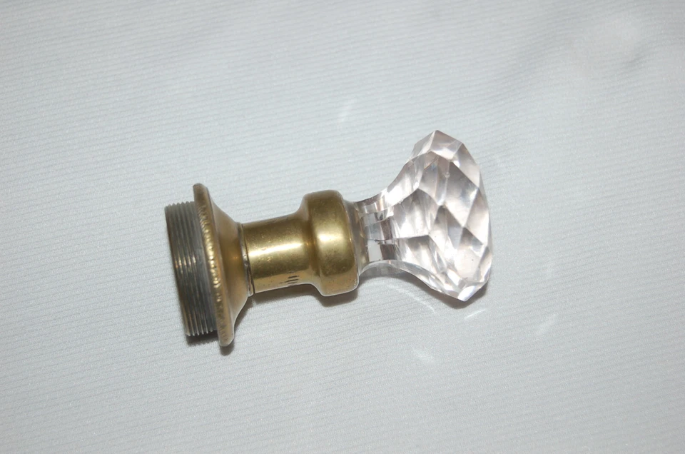 Ancienne poignée en cristal , porte, robinet , tiroir ,à détourner - Photo 2/4