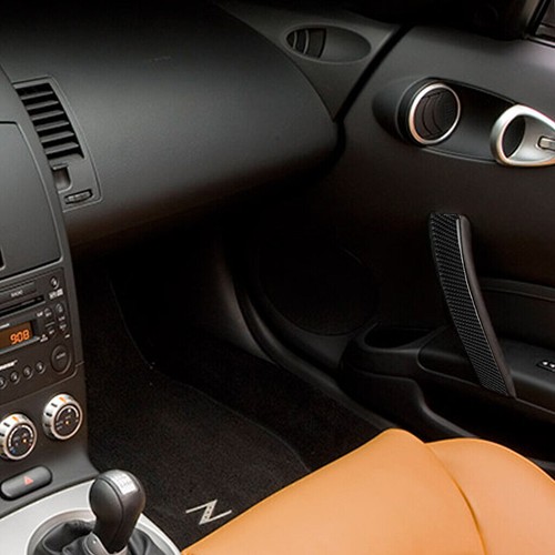 For Nissan 350Z 2003-2009 Black New Real Carbon Fiber Interior Panel Trim Cover - Foto 6 di 9