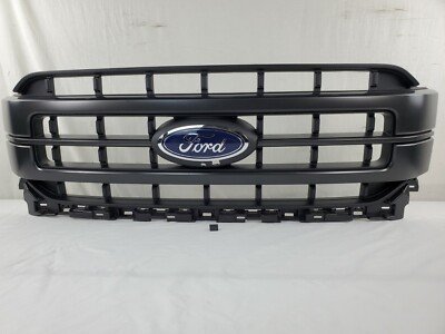 NEW 2021-2023 Ford F-150 Front Gray XLT Lariat Grill Genuine w/ Emblem